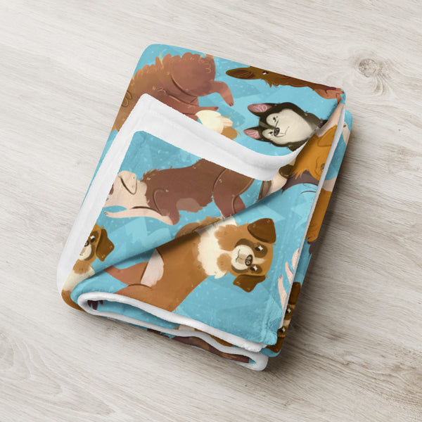 Dog best sale print throw