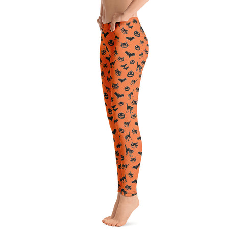 Pumpkin Witch Icons - leggings