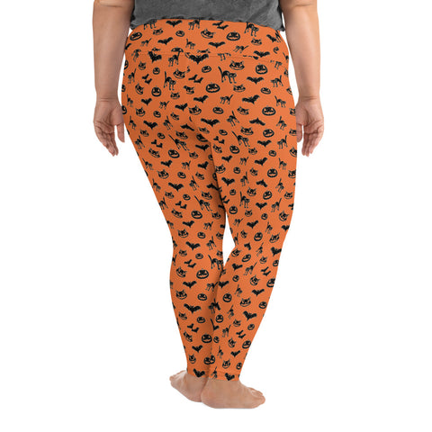 Pumpkin Witch Icons - curvy leggings