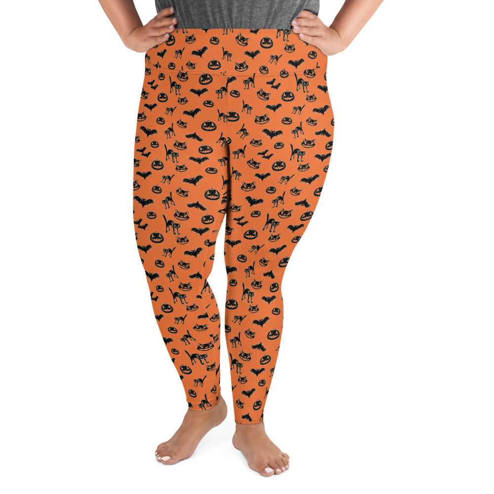 Pumpkin Witch Icons - curvy leggings
