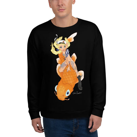 Koi Girl - Pin-Up unisex sweatshirt