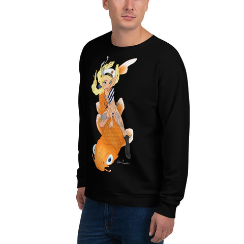 Koi Girl - Pin-Up unisex sweatshirt