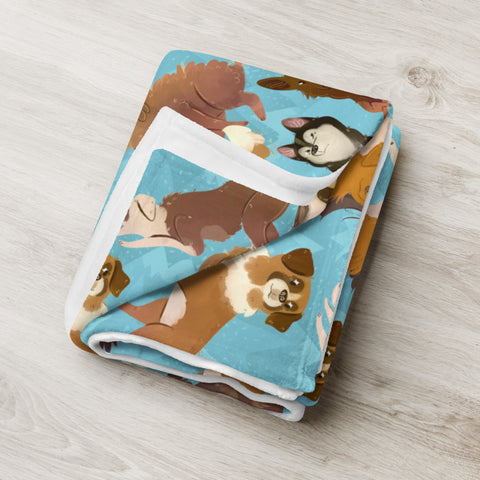 COTW throw blanket - Sled Dogs