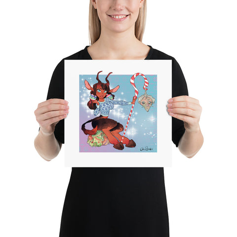 Lady Krampus - enhanced matte paper poster