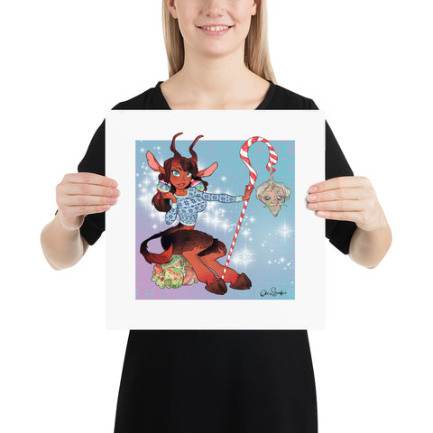 Lady Krampus - enhanced matte paper poster