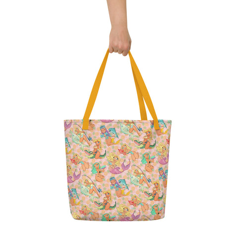Florida Girls (Pink Pineapple) - Pin-Up beach bag