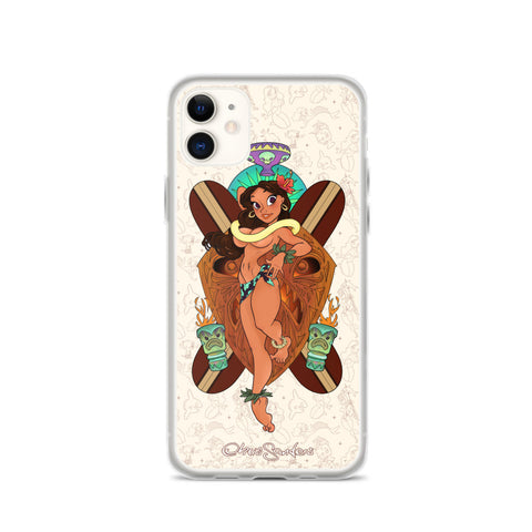 Island Girl (sand) - Pin-Up iPhone case