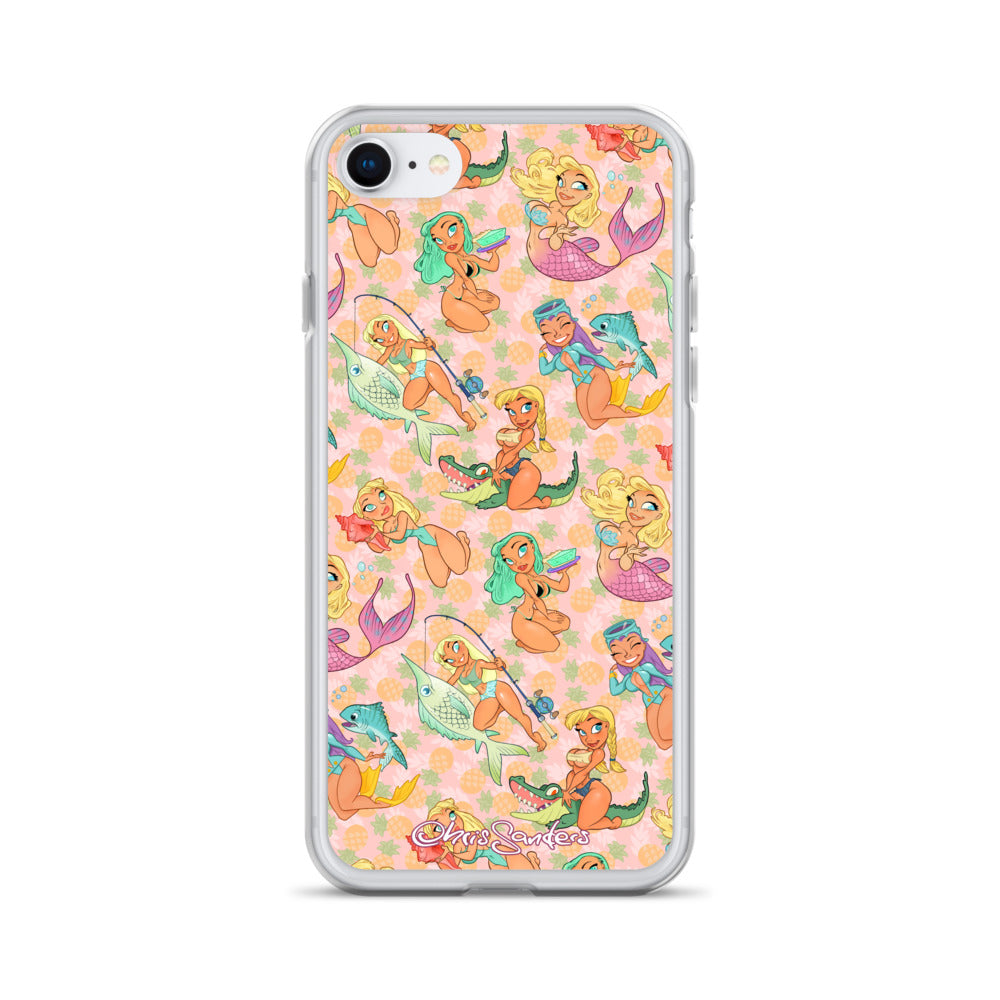 Florida Girls (Pink Pineapple) - Pin-Up iPhone case – Chris Sanders Art