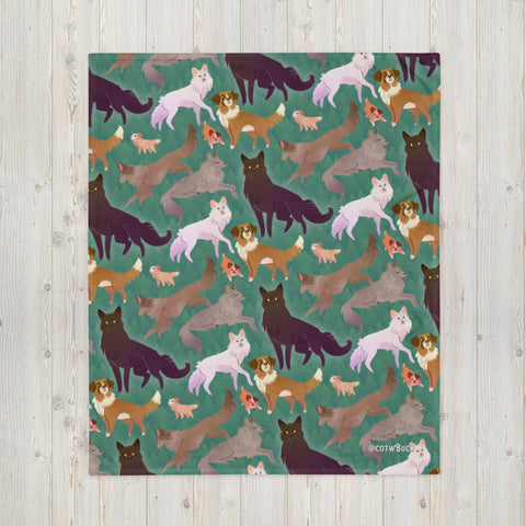 COTW throw blanket - Wild Family