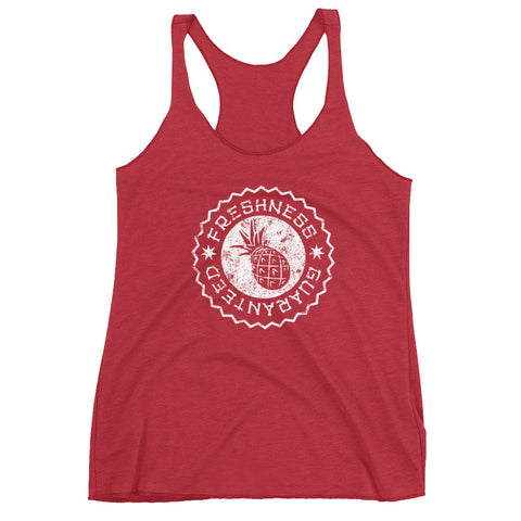 Freshness Guaranteed - racerback tank - women's