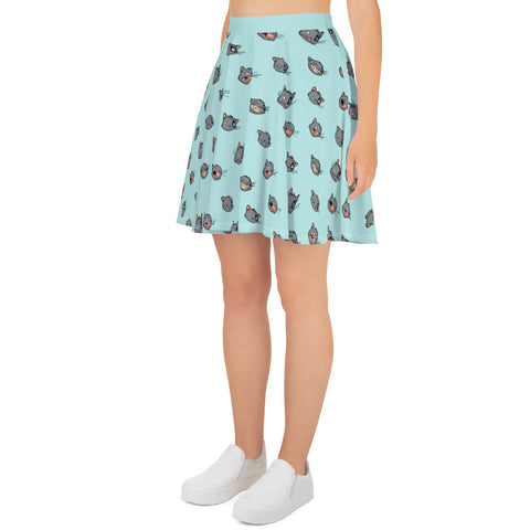 Ogo Faces - KISKALOO skater skirt