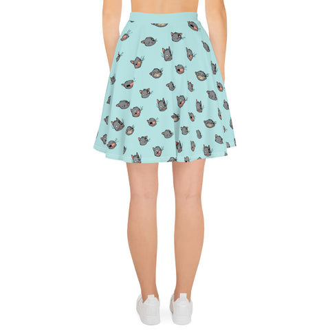 Ogo Faces - KISKALOO skater skirt