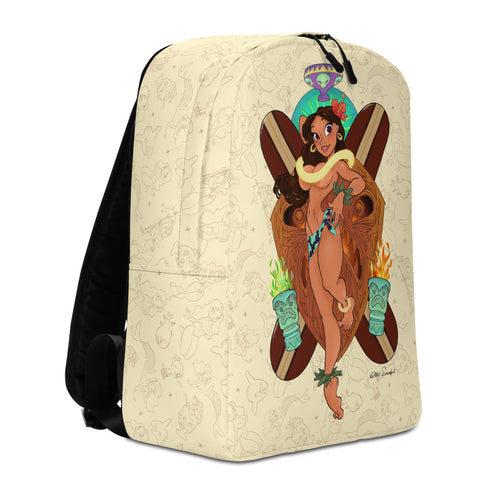 Island Girl - Pin-Up minimalist backpack