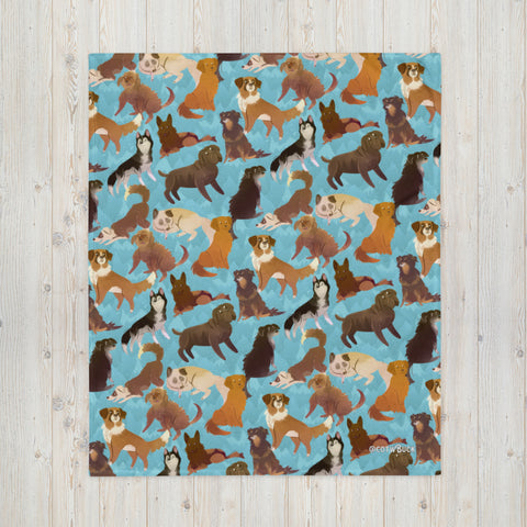COTW throw blanket - Sled Dogs
