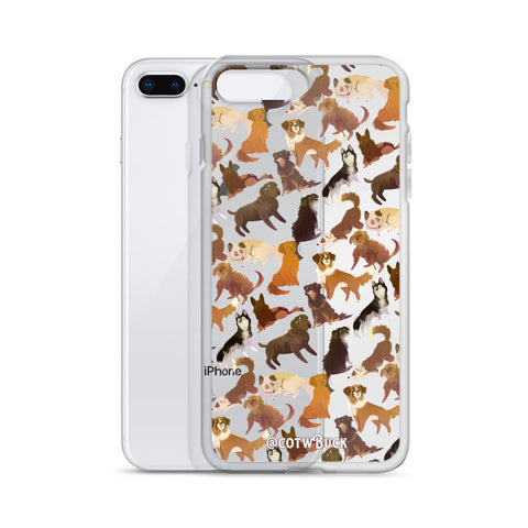 COTW iPhone case - Sled Dogs (clear)