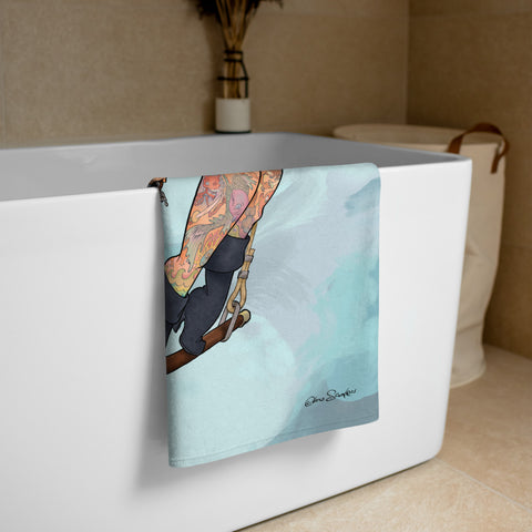Mary Halbert - Pin-Up beach towel