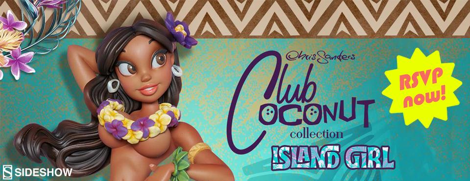 RSVP for more information about the Chris Sanders Club Coconut: Island Girl statue by Sideshow Collectibles